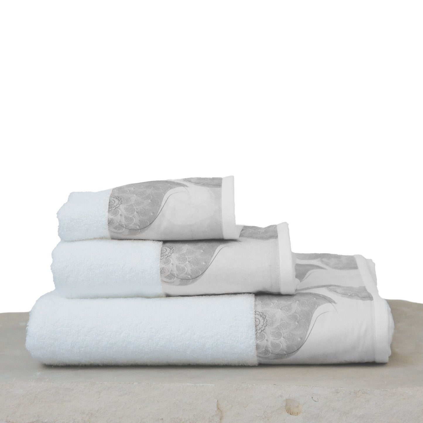 Conjunto de Toalhas de Banho Filigrana D'Prata