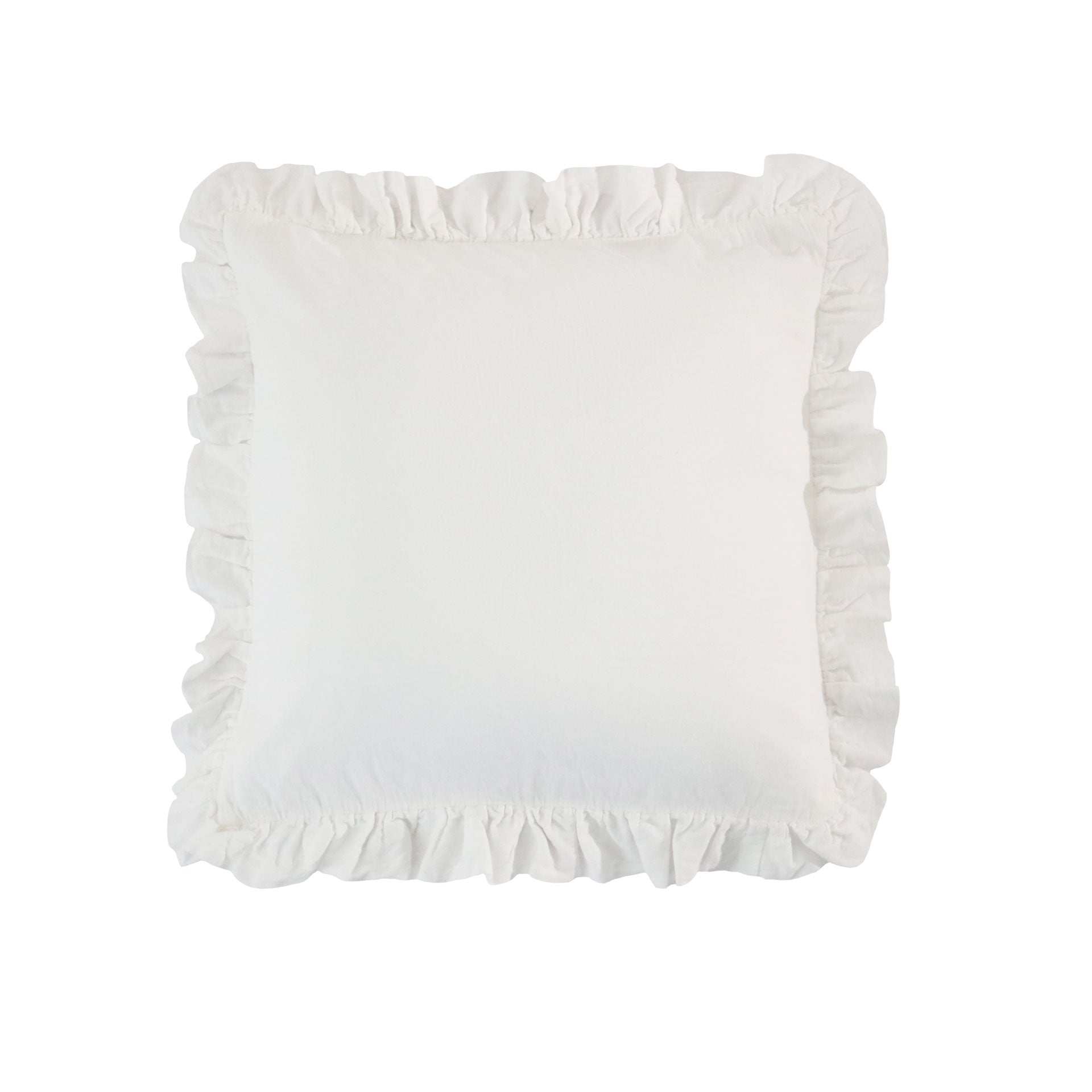 Capa de Almofada Cetim Orgânico Soft com Folho