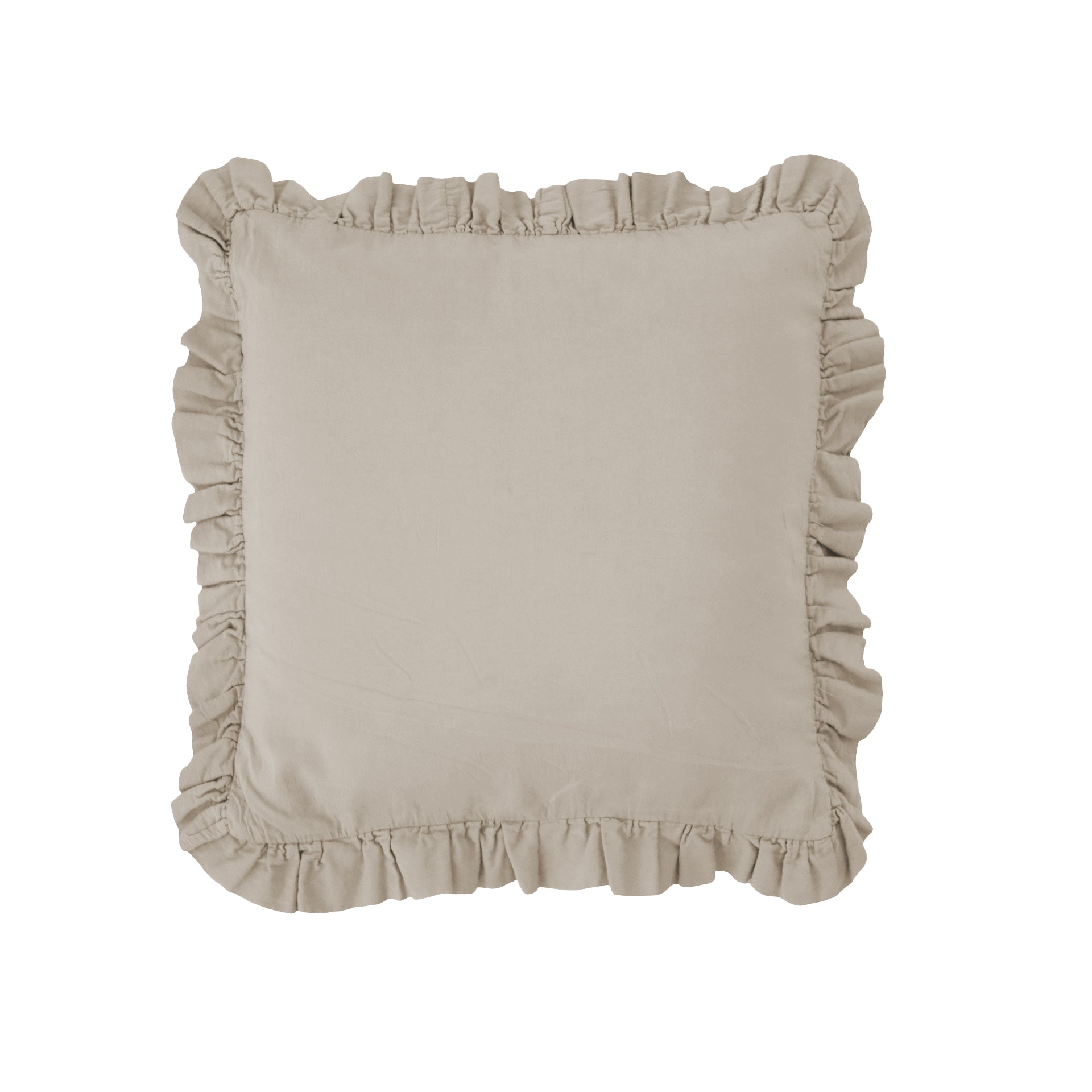 Capa de Almofada Cetim Orgânico Soft com Folho