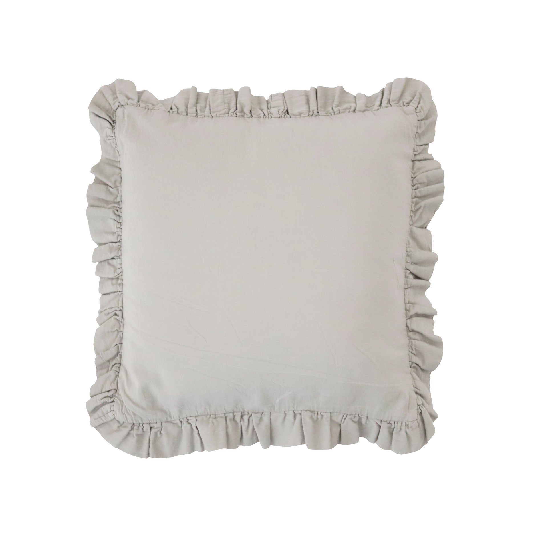 Capa de Almofada Cetim Orgânico Soft com Folho