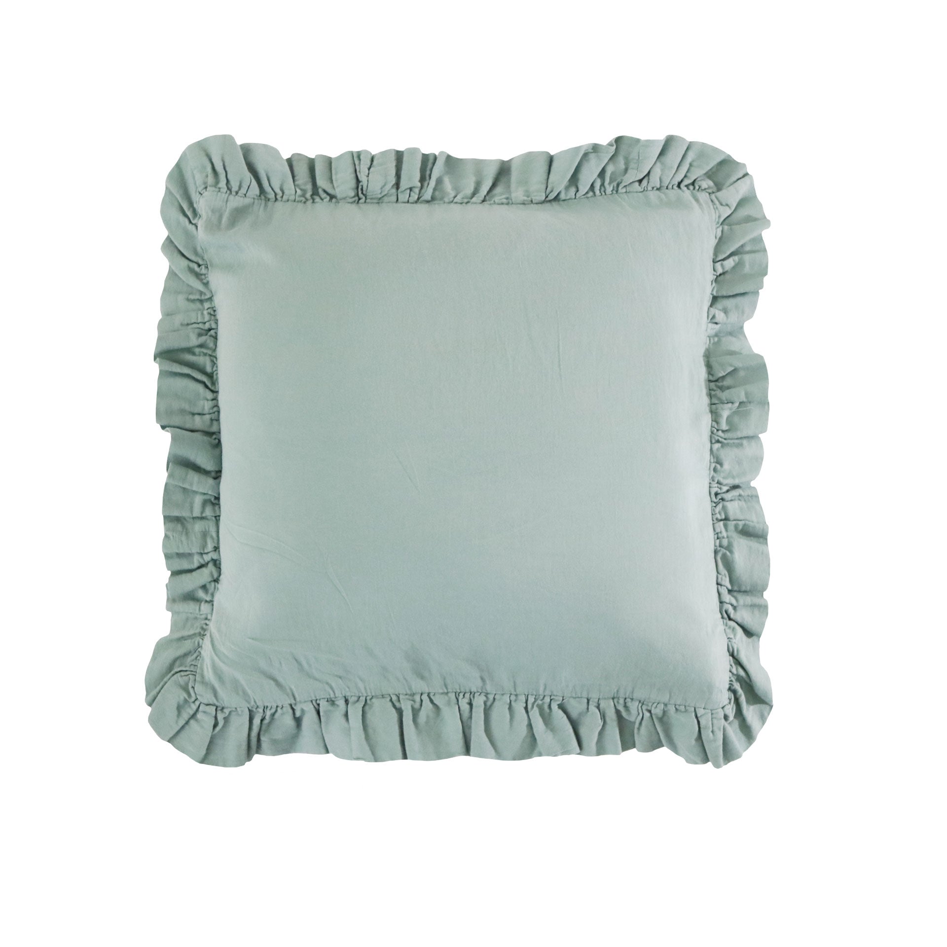 Capa de Almofada Cetim Orgânico Soft com Folho