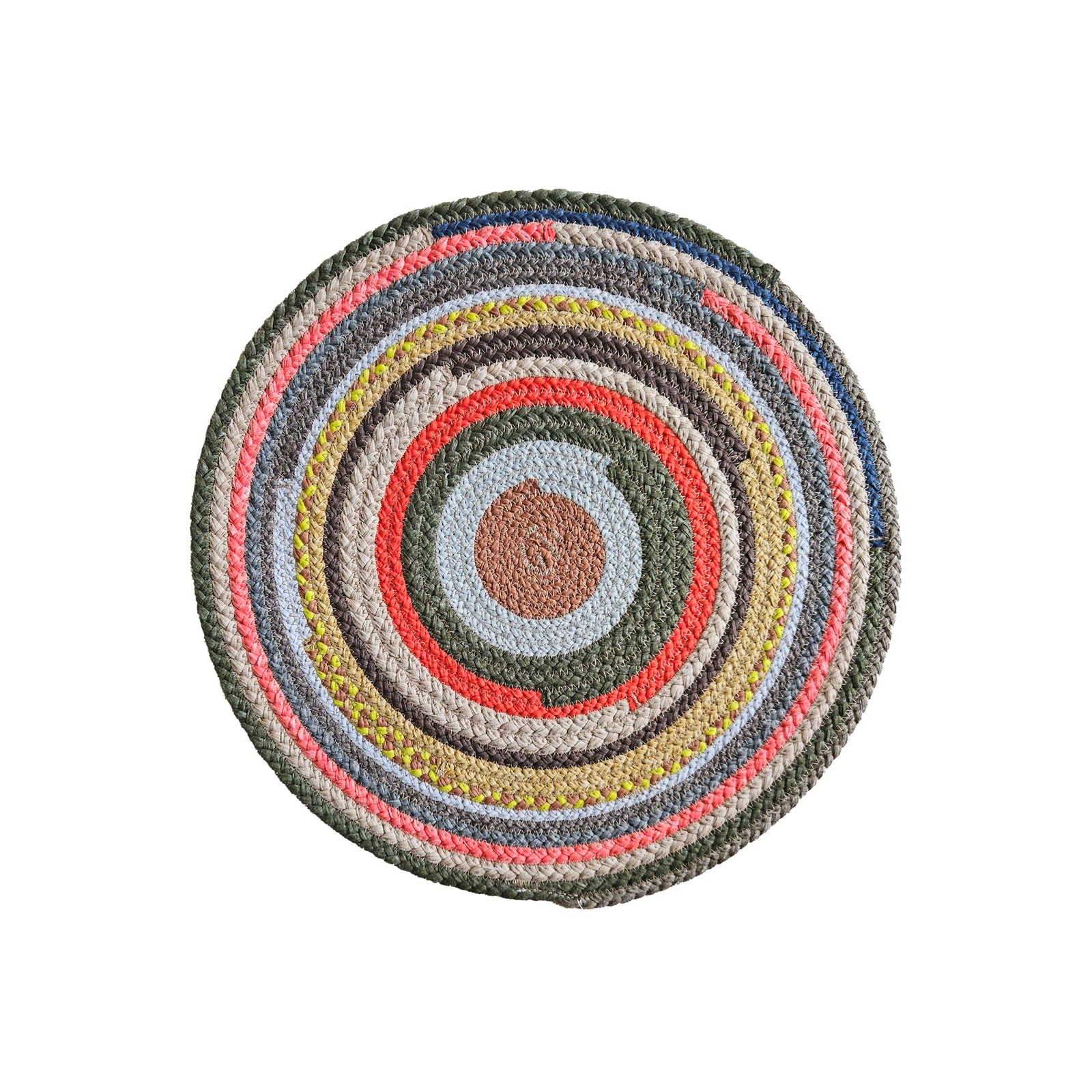 Patchwork braided placemat by Vianatece