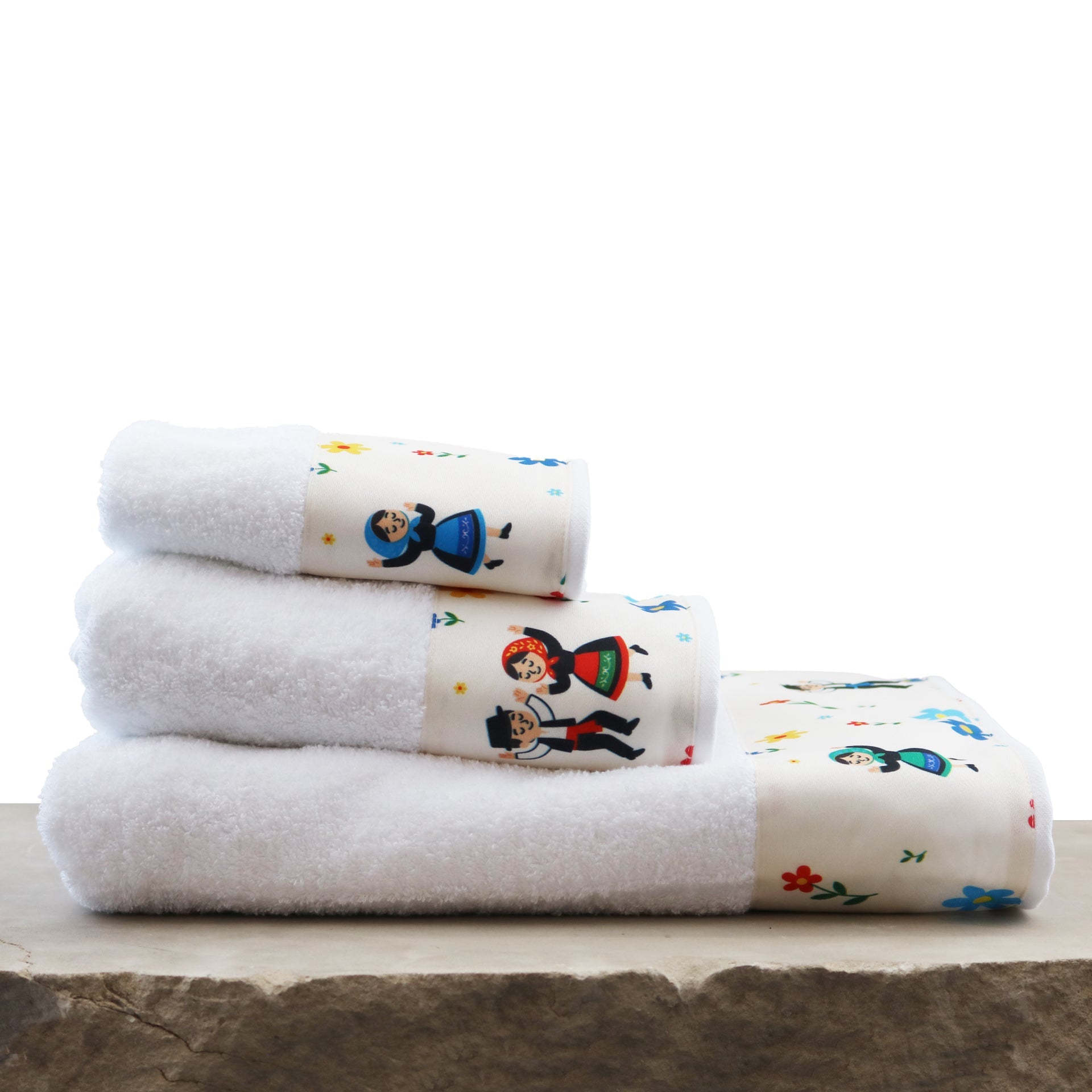 Bath Towel Set Playing Pilgrimage