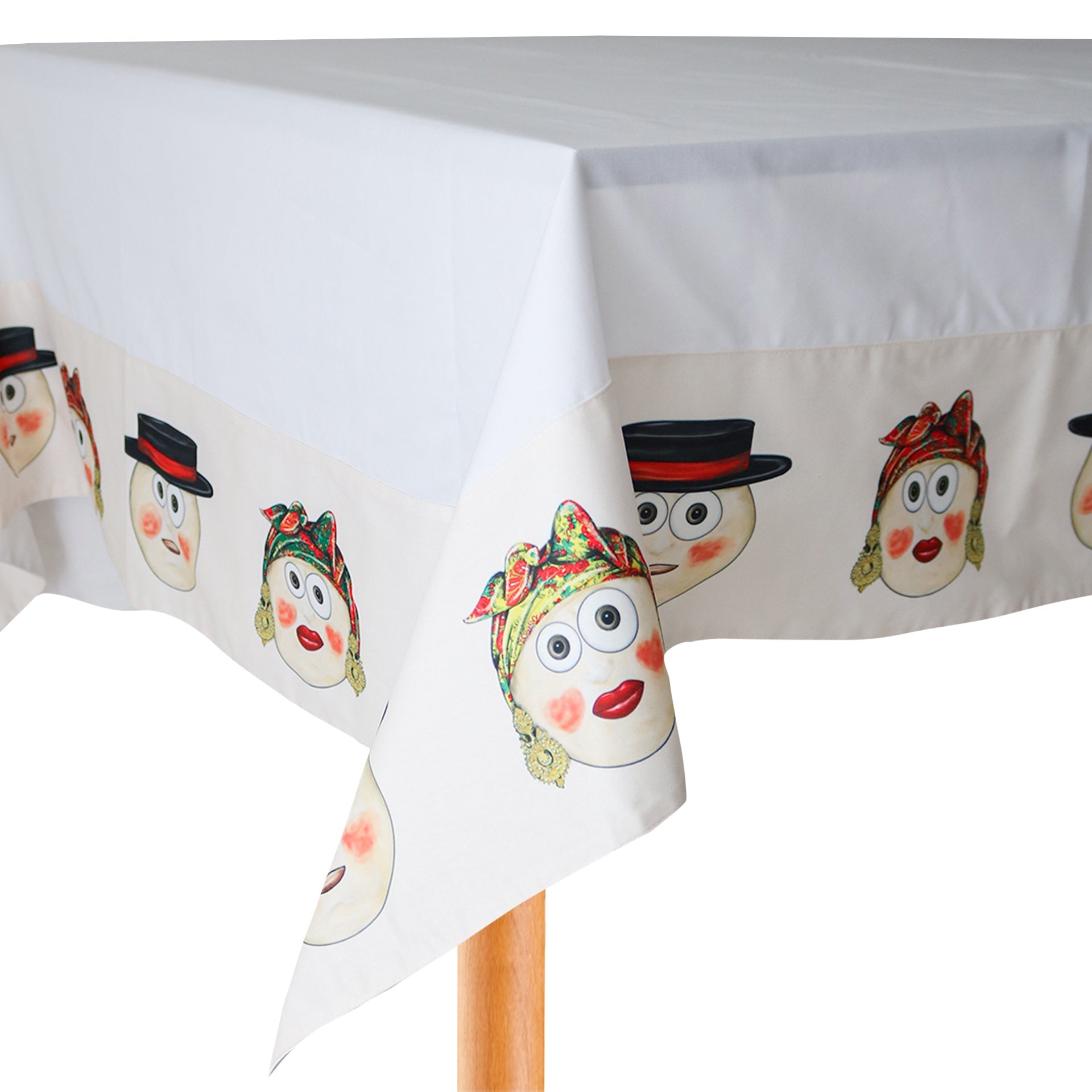 Tablecloth with Faces of the Pilgrimage