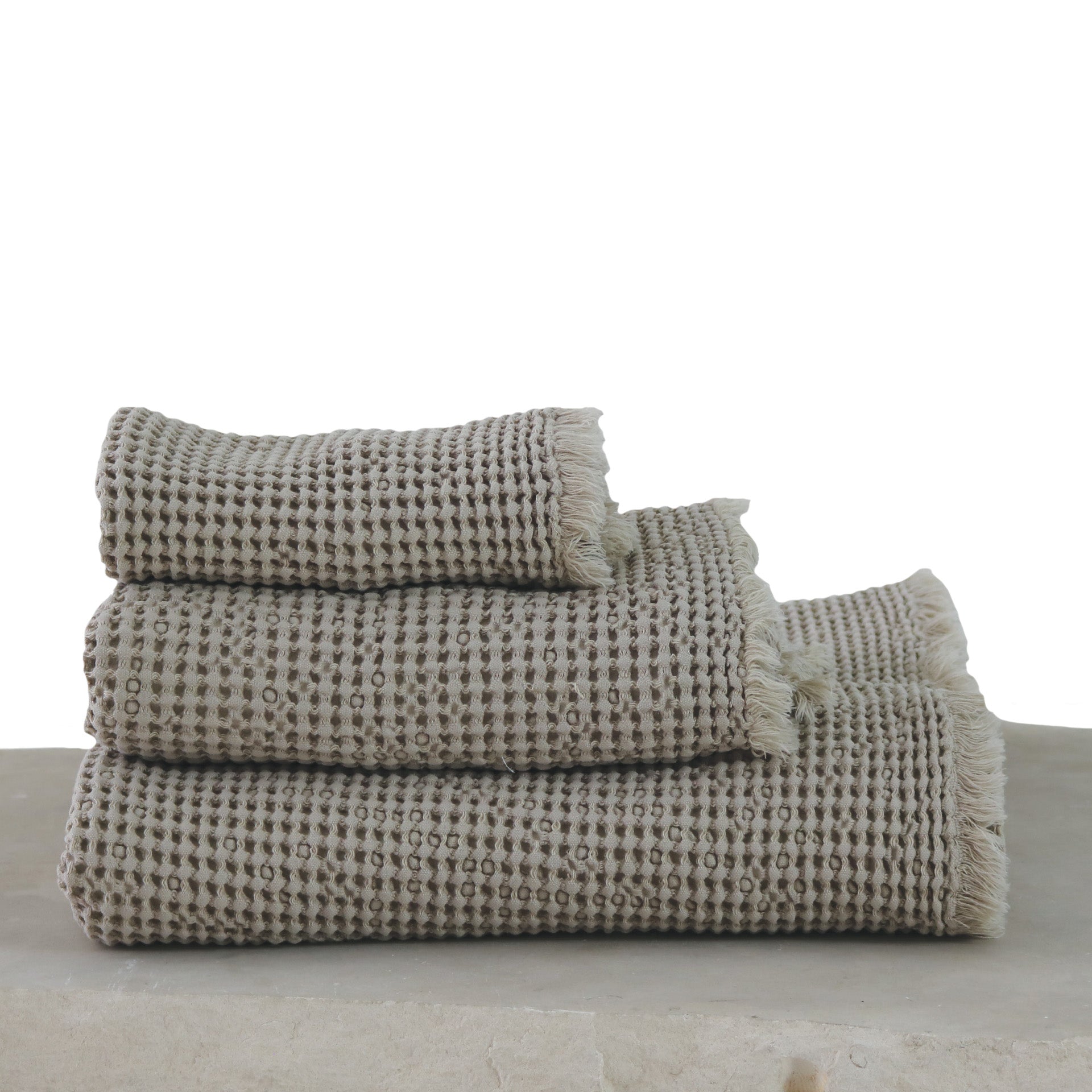 Conjunto de Toalhas de Banho Favo Soft com Franjas