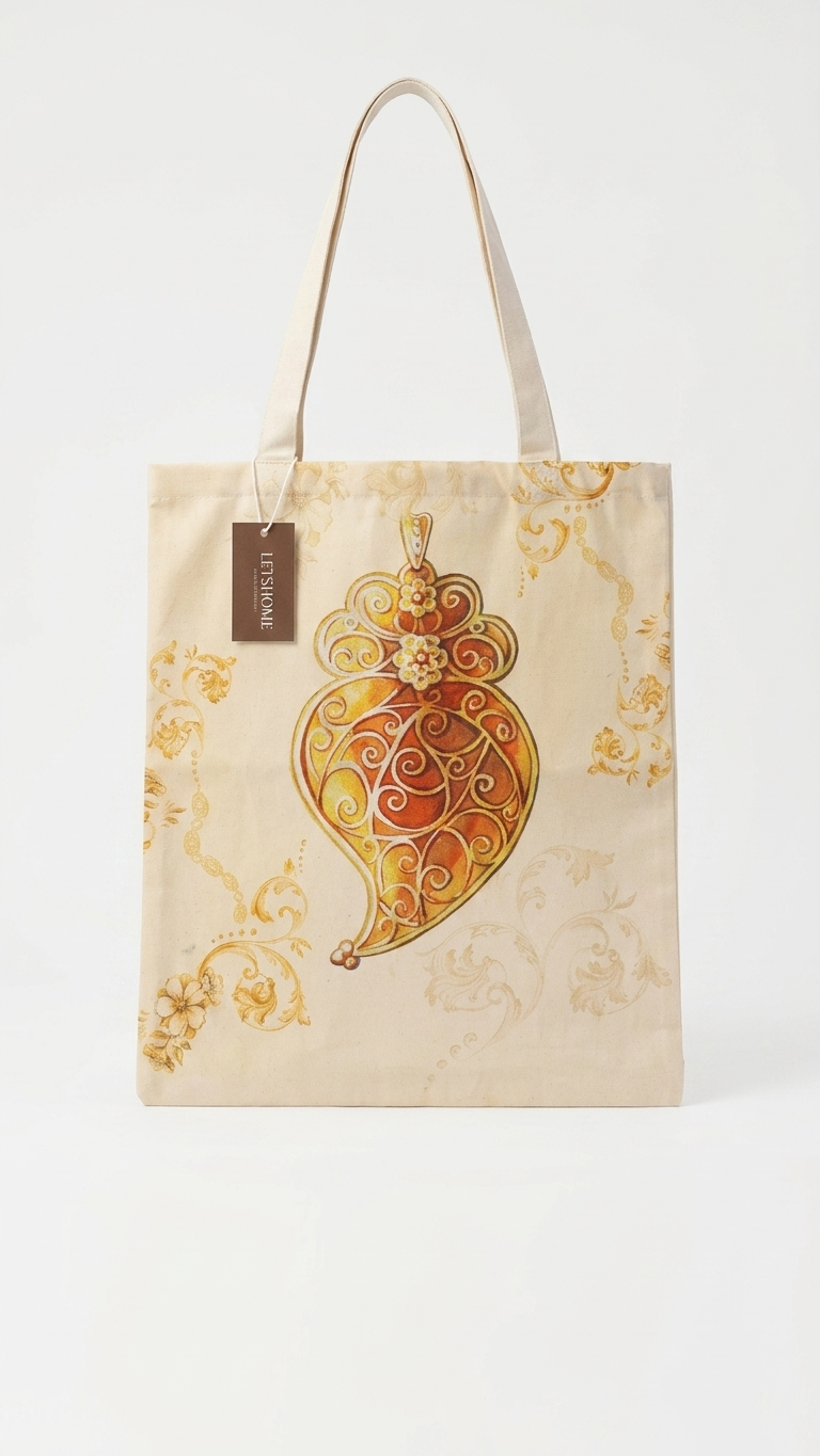 Tote Bag Alma de Filigrana estampada em algodão 100% fabricada em Portugal