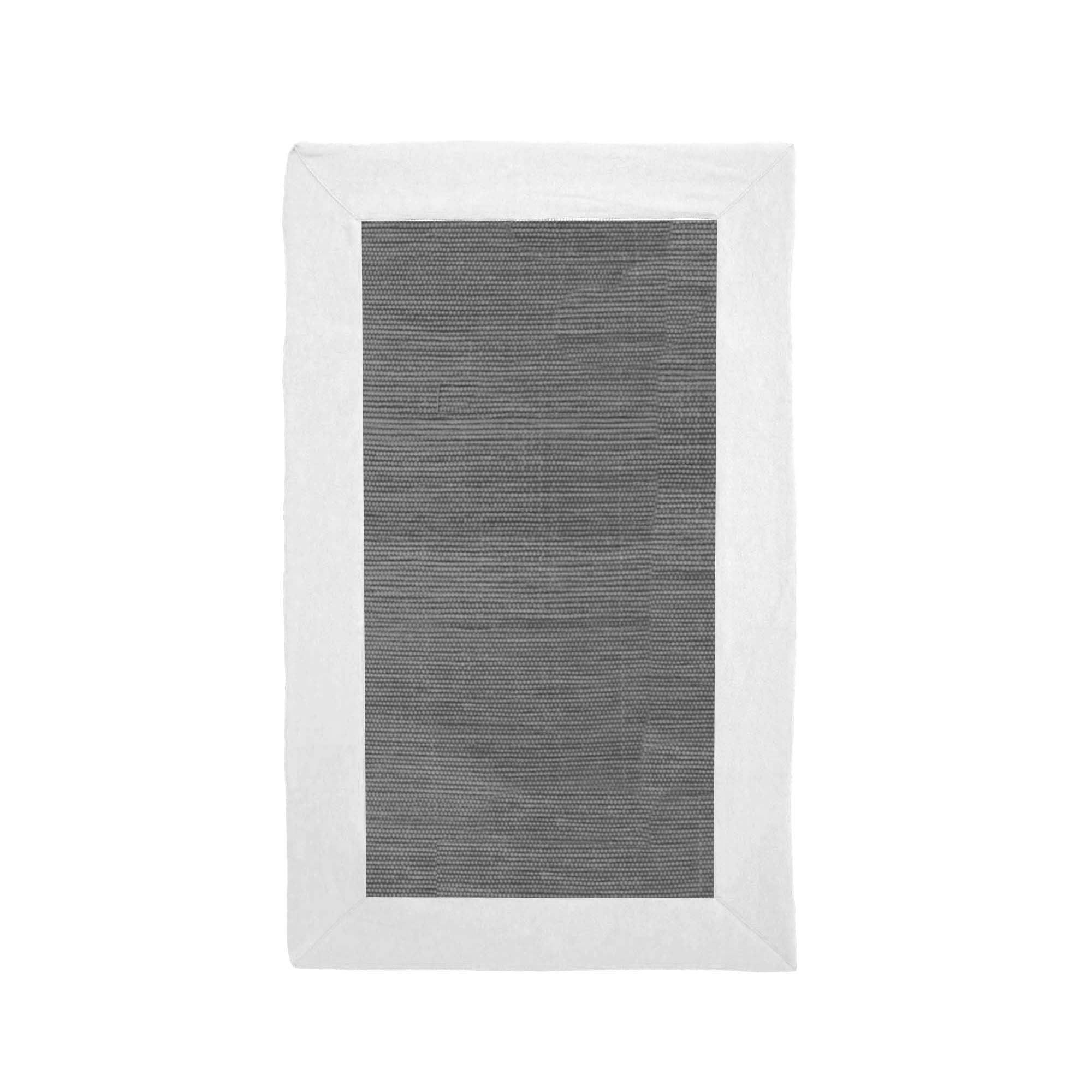 Tapete Cinza com Aplicação Linho Pure Soft LethesHome